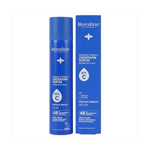 Beesline Whitening Underarm Deodorant Spray Serum For Instant Illumination, 150ml