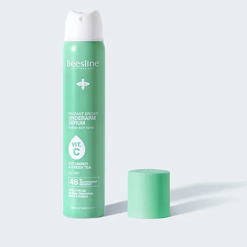 Beesline Whitening Underarm Deodorant Spray Serum With Cucumber & Tea, 150ml