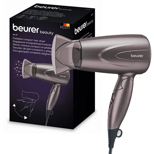 Beurer Compact Travel Hair Dryer with Folding Handle, 1300W, HC 17 - Image 3