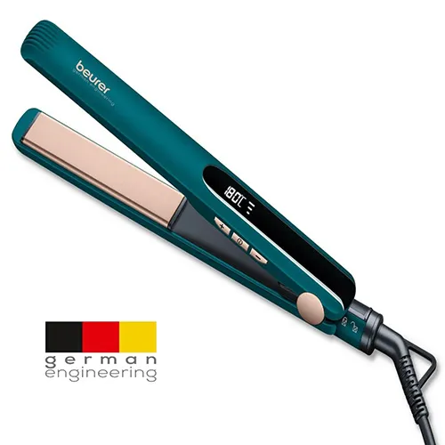 Beurer Ocean Ceramic-Keratin Hair Straightener, Ocean Blue, HS 50