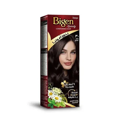 Bigen Speedy Ammonia-Free Women's Hair Dye Dark Brown 30
