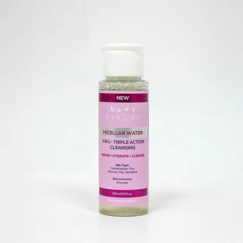 Body Blendz Micellar Cleansing Water for All Skin Types, 60 ml
