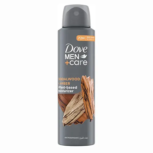 DOVE Deodorant Spray Sandalwood & Amber For Men , 150 ml