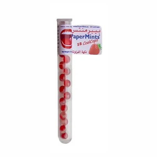PaperMints Strawberry Flavour Fresh Breath Balls, 18 Mints