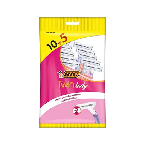 Twin 2-Blade Women's Razors from Bic, 10 + 5 Free