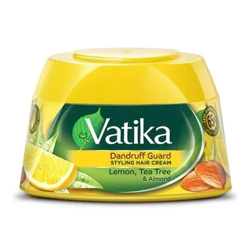 Vatika Hair Styling Cream Anti Dandruff With Lemon, Tea Tree & Almond, 210ml