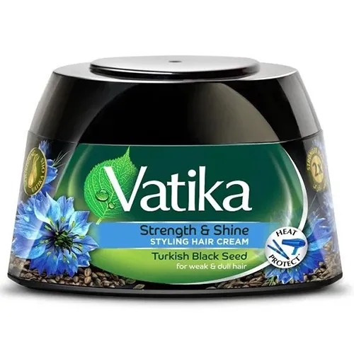 Vatika Hair Styling Cream With Black Seed Strength & Shine, 140ml