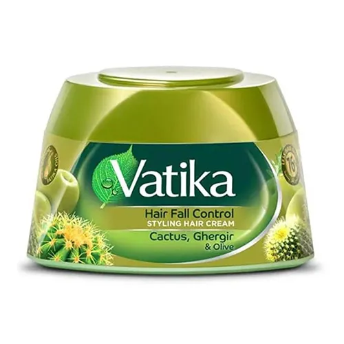 Vatika Hair Styling Cream With Olive & Aloe Vera, 210ml