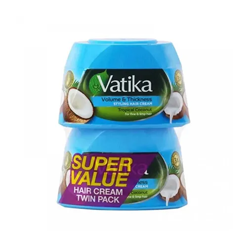 Vatika Tropical Coconut Hair Styling Cream, 140ml 1+1 Offer