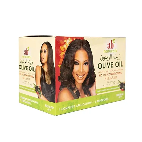 AB Naturals Normal Hair Straightening Set with Olive Oil  For Women