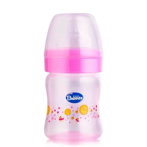 Baby Feeding Bottle Without Handle from Bubbles Classic, Rose, 120 ml