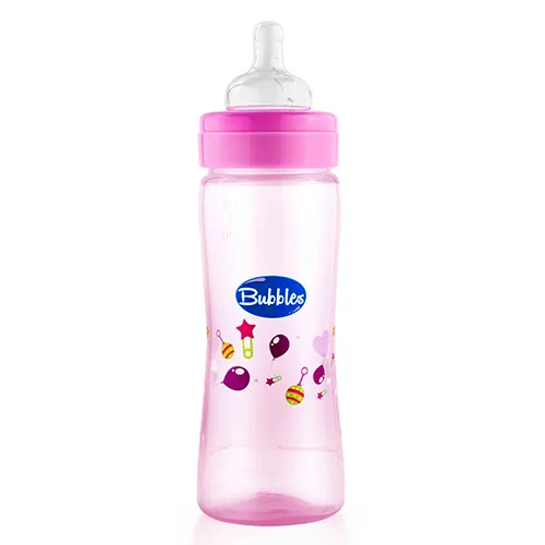 Baby Feeding Bottle Without Handle from Bubbles Classic, Rose, 270 ml