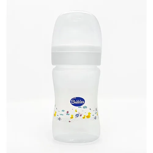 Baby Feeding Bottle Without Handle from Bubbles Classic, White, 180 ml
