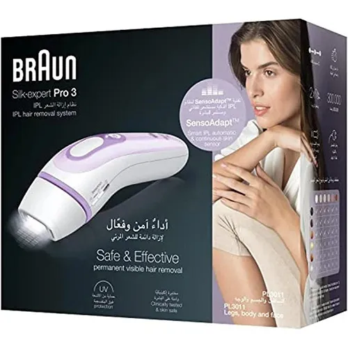 Braun Hair Removal Silk Expert Pro 3 - Purple , Model PL3011