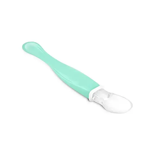 Bubbles Silicone Baby Spoon, Green
