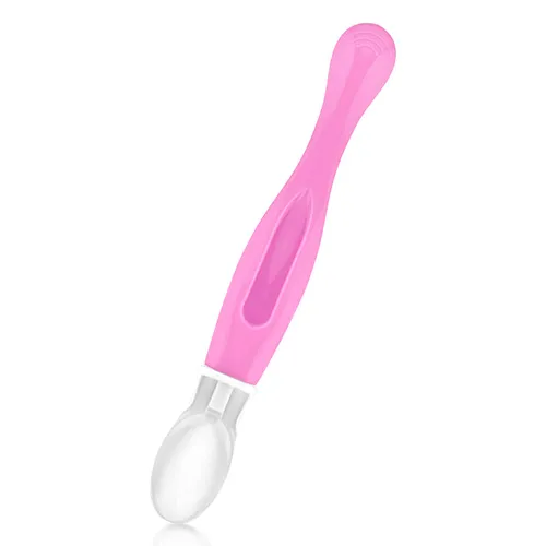 Bubbles Silicone Baby Spoon, Pink