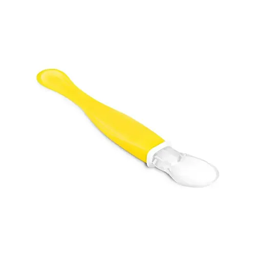 Bubbles Silicone Baby Spoon, Yellow
