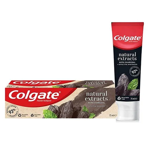 Colgate Toothpaste Natural Extracts charcoal , 75 ml