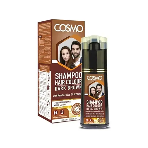 Cosmo Hair Colour Shampoo Dark Brown  , 180 ml