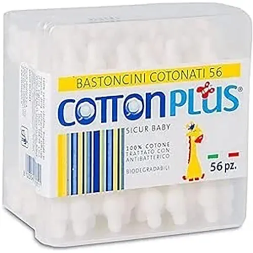 Cotton Plus Cotton Buds for Kids, 56 Pcs