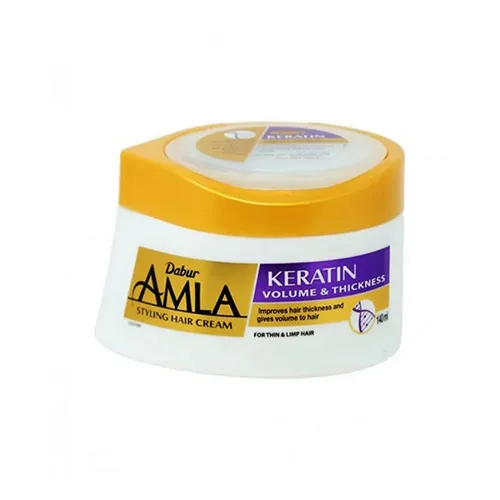 Dabur Amla Keratin Hair Cream for Fine & Curly Hair , 140 ml
