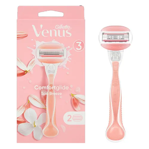 Gillette Venus ComfortGlide White Tea Women's Razor, 3 Pcs