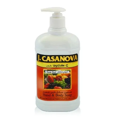 J. Casanova Fruity Refreshing Liquid Soap for Hands & Body , 500 ml