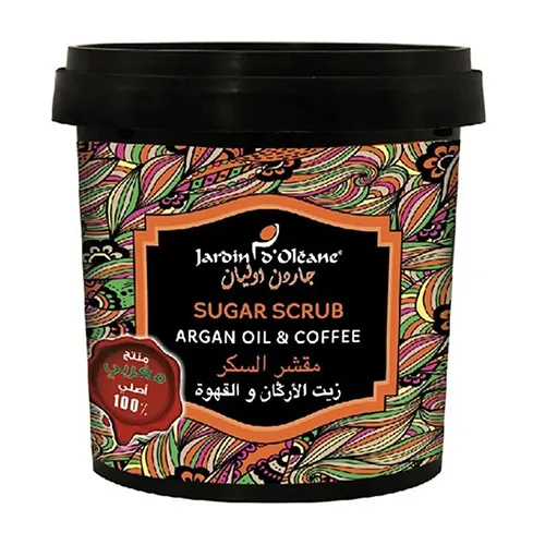 Jardin Oleane Sugar Face & Body Scrub  Argan Oil & Coffee , 600 gm