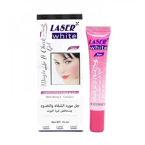 Laser White Magic Pink Lip and Cheek Gel, 15ml