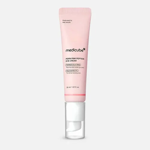 Medicube Salmon Extract and Peptide Pink Eye Cream for Brightening, 30ml