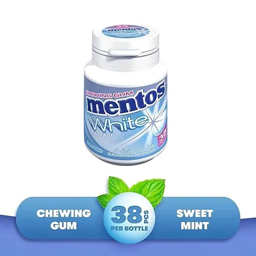 Mentos Gum White Sweet Mint , 54 gm