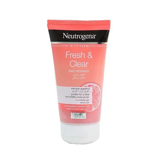 Neutrogena Scrub Wash Oil-Free Acne Pink Grapefruit for Women , 150 ml