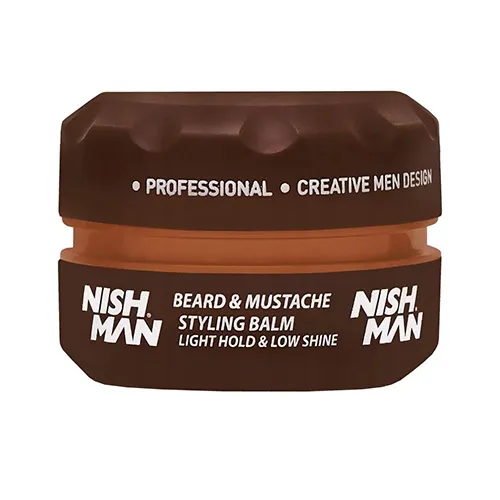 NishMan Beard and Mustache Styling Balm for Men, 100 ml