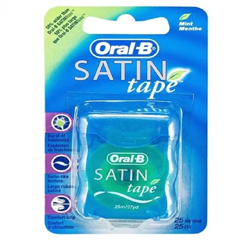 Oral-B Dental Floss Satin Floss Green With Mint  , 25m