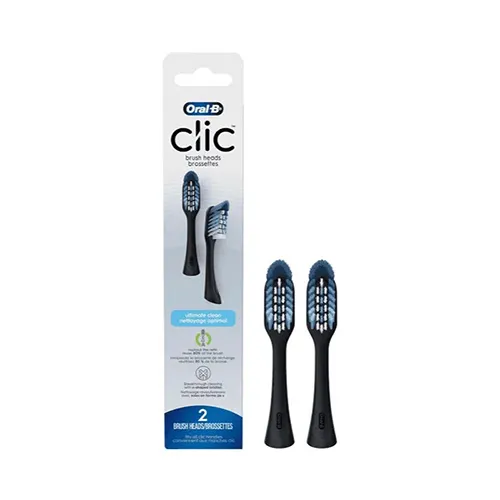 Oral-B Replacement Brush Heads Clic Black Whitening , 2 Pcs