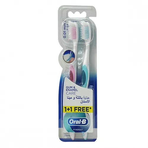 Oral-B Toothbrush Gum and Enamel Care Extra Soft , 1+1