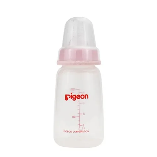 Pigeon Baby Plastic Feeding Bottle With Clear Lid, 120ml