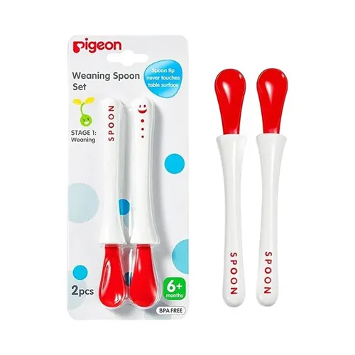 Pigeon Baby Weaning Spoons 2 Pieces From 6m+, 2 Pieces