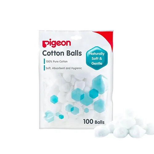 Pigeon Cotton Balls for Skincare and Wound Cleansing, 100pcs