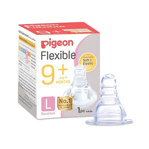 Pigeon Flexible Silicone Nipple, Size L +9 Months, 1 Piece