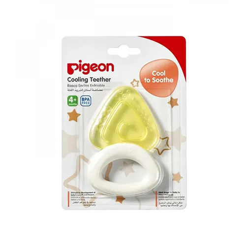 Pigeon Triangle-Shaped Cooling Teether for Gum Relief,  From 4+ Months, 1pc