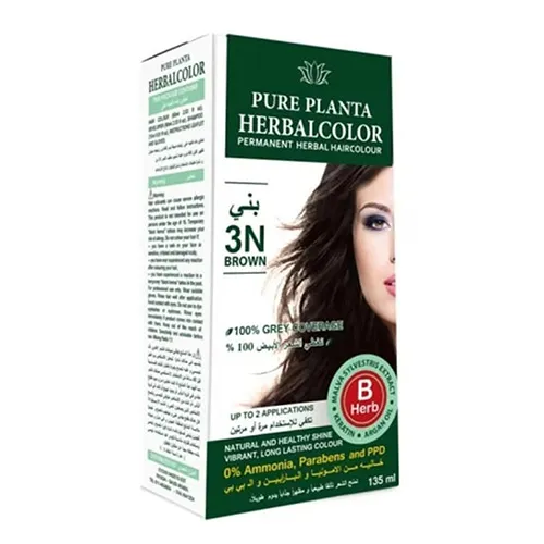 Pure Planta 3N One Permanent Vegan Hair Color Brown , 135 ml