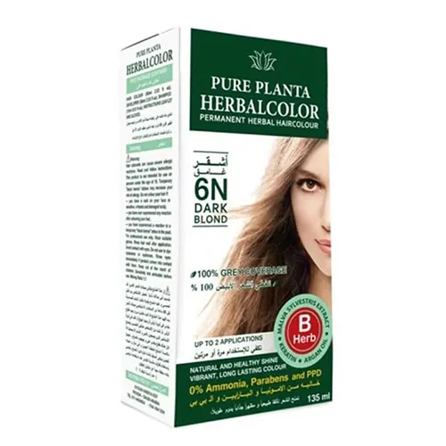 Pure Planta 6N One Permanent Vegan Hair Color Dark Blonde , 135 ml