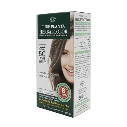 Pure Planta 7C One Permanent Vegan Hair Color Dark Ash Blonde , 135 ml