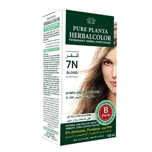 Pure Planta 7N One Permanent Vegan Hair Color Blonde , 135 ml