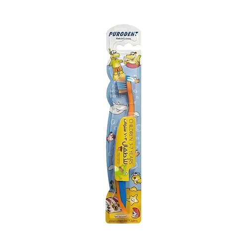 Puredent Children's Toothbrush for Ages 3-7 Years, Multi-Color