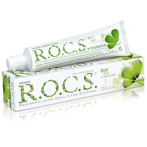 ROCS Bold Blast of Double Mint Toothpaste, 74g