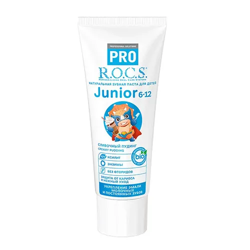 ROCS Pro Junior Creamy Pudding Toothpaste, 74g