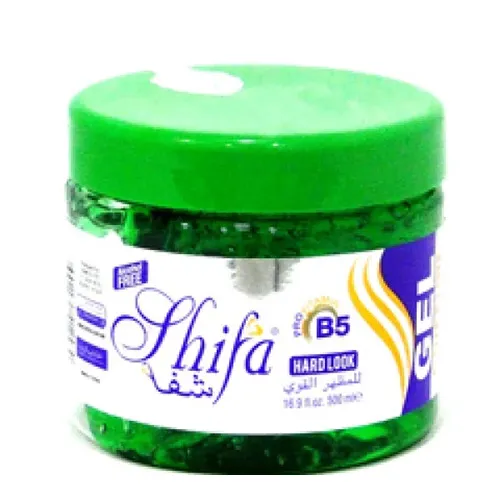 Shifa Hair Gel for Strong Hold with Pro-Vitamin B5 , 500 ml