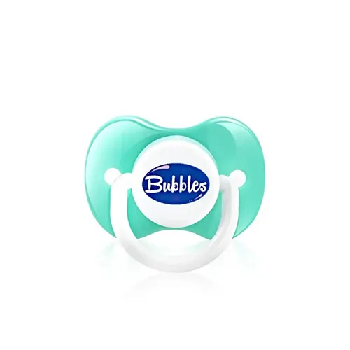 Soother Pacifier Newborn Up to 3 Months from Bubbles, Green